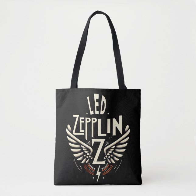 Bolso De Tela camiseta de zepplin (Anverso)