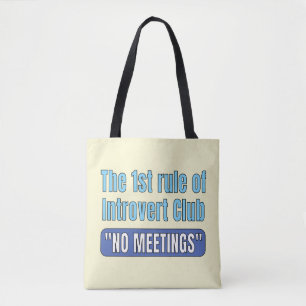 Bolso De Tela Camiseta del Club de Introvertidos