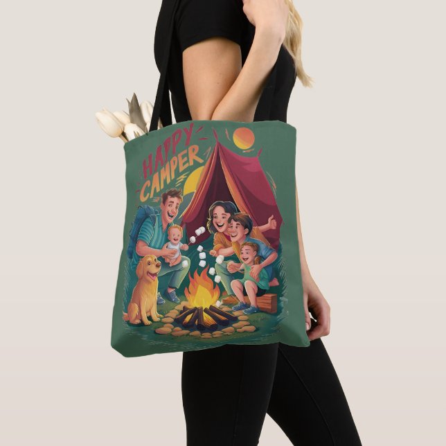 Bolso De Tela Camiseta feliz de niño pequeño (7) (Detalle)