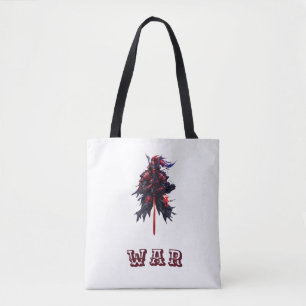 Bolso De Tela Camiseta Gráfica Artística del Guerrero Samurái –