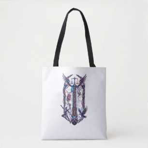 Bolso De Tela Camiseta gráfica cibernética futurista "Transform