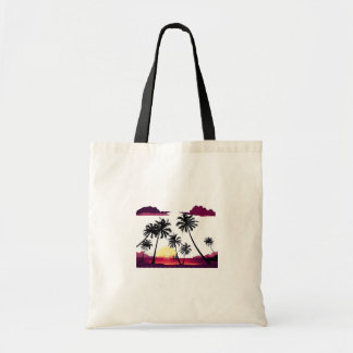 Bolso De Tela Camiseta gráfica de Vibra Tropical de la tripulaci