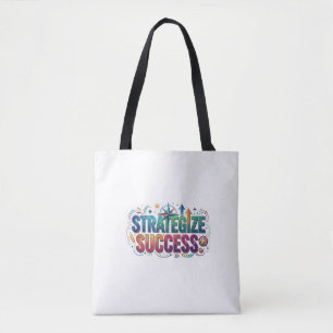 Bolso De Tela Camiseta Motivacional Strategize Success Rey de Aj