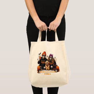 Bolso De Tela Camiseta Personalizada de Halloween de Esqueleto Q