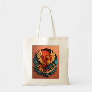 Bolso De Tela Camiseta Phoenix Paper Art Design