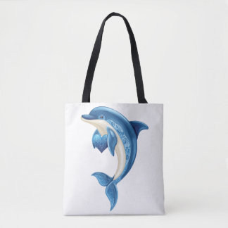 Bolso De Tela Camiseta sonriente para niños delfines