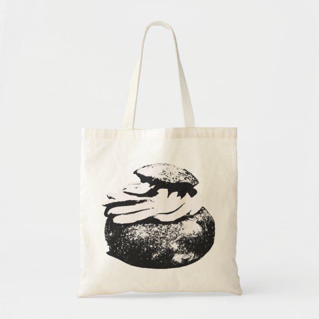 Bolso De Tela Camiseta sueca Semla bun Fika (Frente)