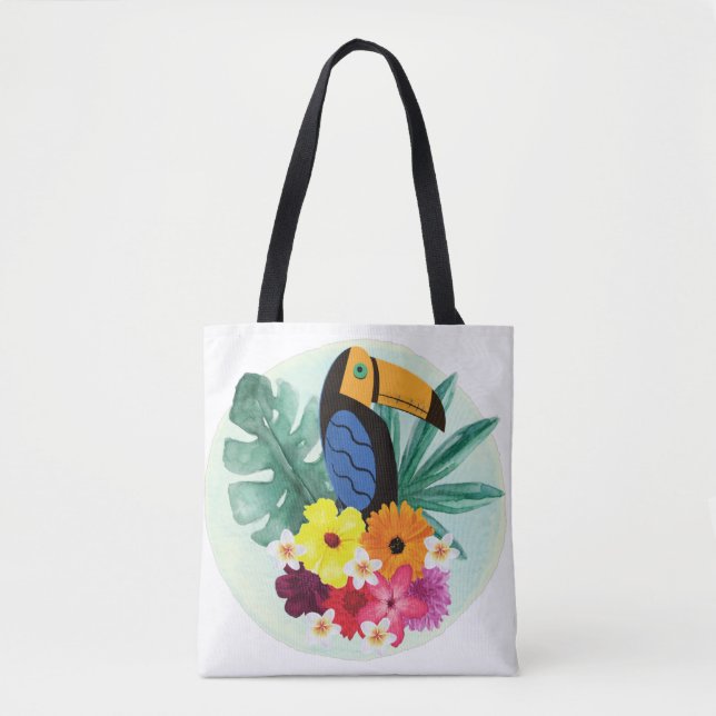 Bolso De Tela Camiseta toscana tropical (Anverso)