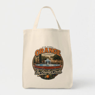Bolso De Tela Camiseta Vintage Old Towne Orange Circle Fountain