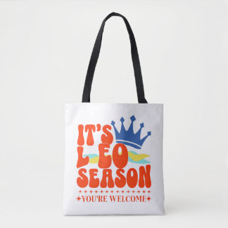 Bolso De Tela Camiseta Zodiac LEO Season You're Welcome