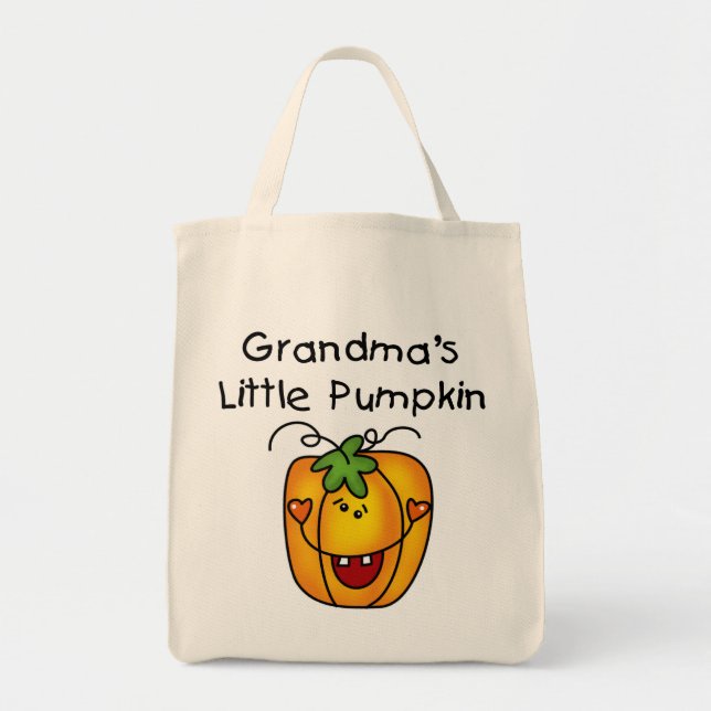 Bolso De Tela Camisetas de calabaza y regalos de la abuela (Frente)