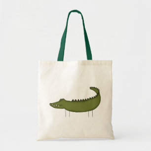 Bolso De Tela Camisetas de Cocodrilo con Figura de Palito y Rega