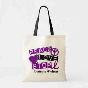 Bolso De Tela Camisetas de la violencia en el hogar de la PARADA