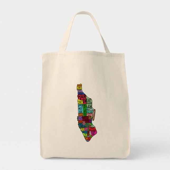 Bolso De Tela Camisetas de Manhattan NYC del codificado por (Frente)