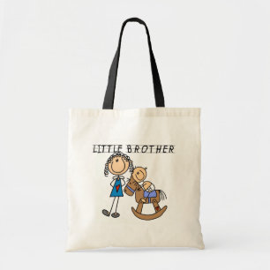 Bolso De Tela Camisetas de pequeño Brother del caballo mecedora