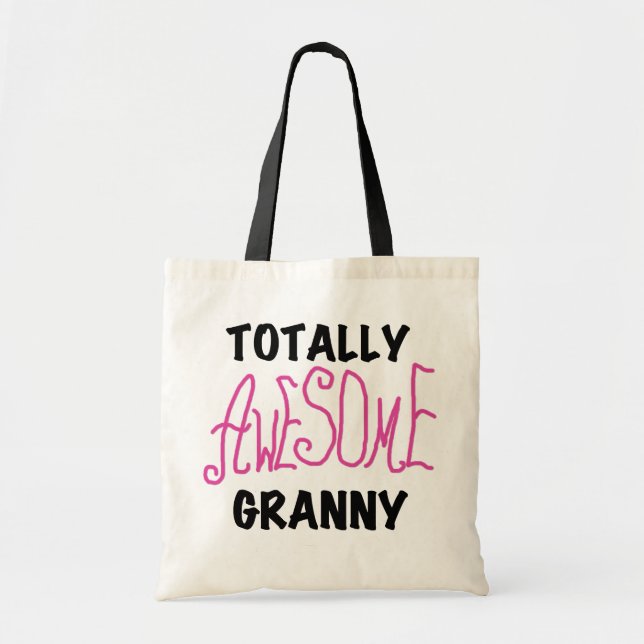 Bolso De Tela Camisetas rosas granny y GIfts totalmente impresio (Frente)
