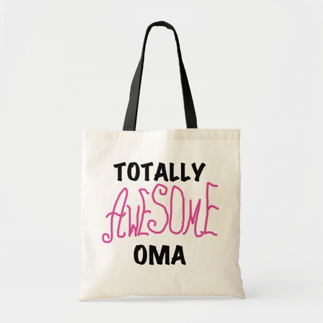 Bolso De Tela Camisetas rosas omaníes y regalos (Frente)