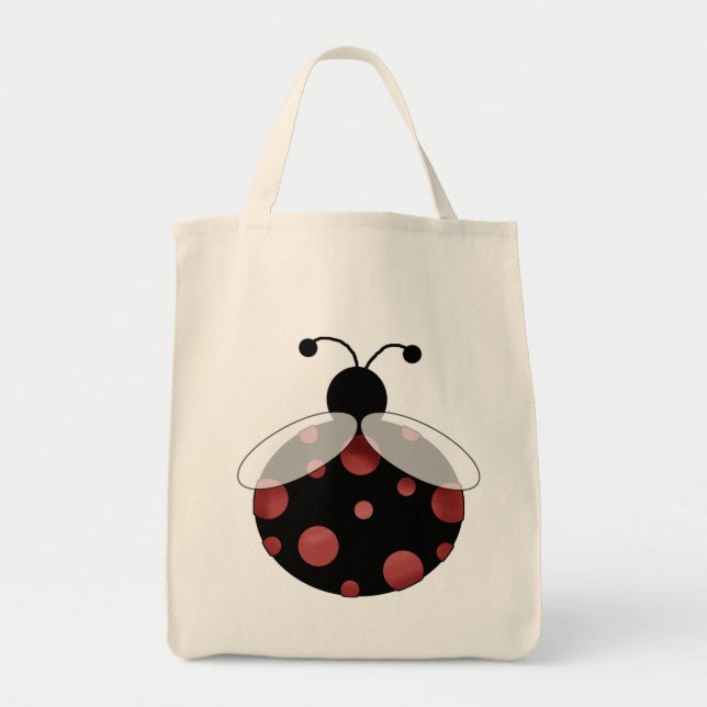 Bolso De Tela Camisetas y regalos afortunados de la mariquita (Frente)