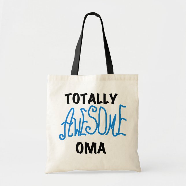 Bolso De Tela Camisetas y regalos azul Oma totalmente asombrosos (Frente)