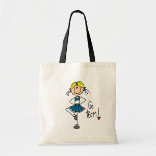 Bolso De Tela Camisetas y regalos azules de la animadora
