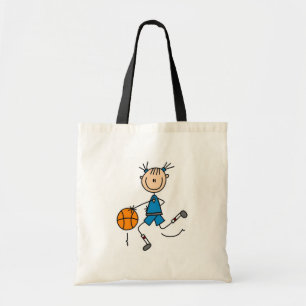 Bolso De Tela Camisetas y regalos azules del baloncesto de los
