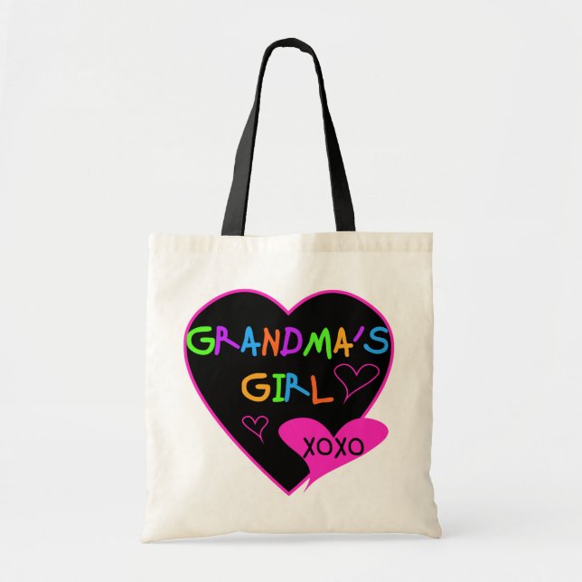 Bolso De Tela Camisetas y regalos Chicas de la abuela del corazó (Frente)