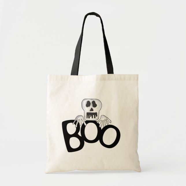 Bolso De Tela Camisetas y regalos de Boo de Skeleton (Frente)