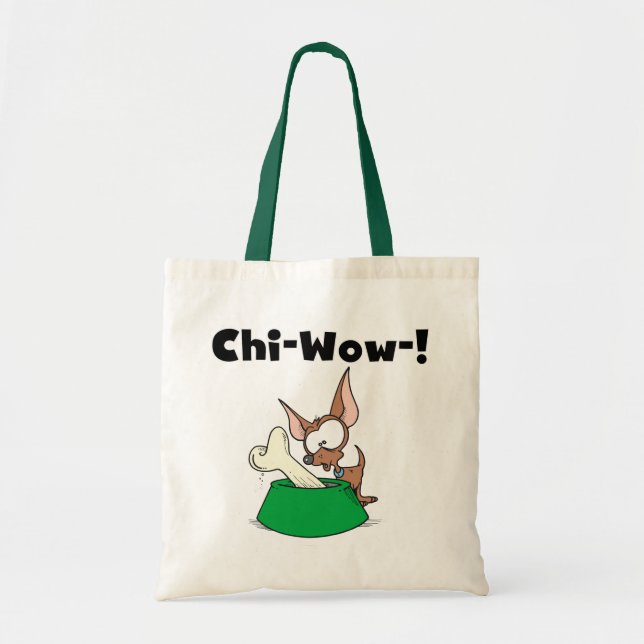 Bolso De Tela Camisetas y regalos de Chihuhua Chi-Wow (Frente)