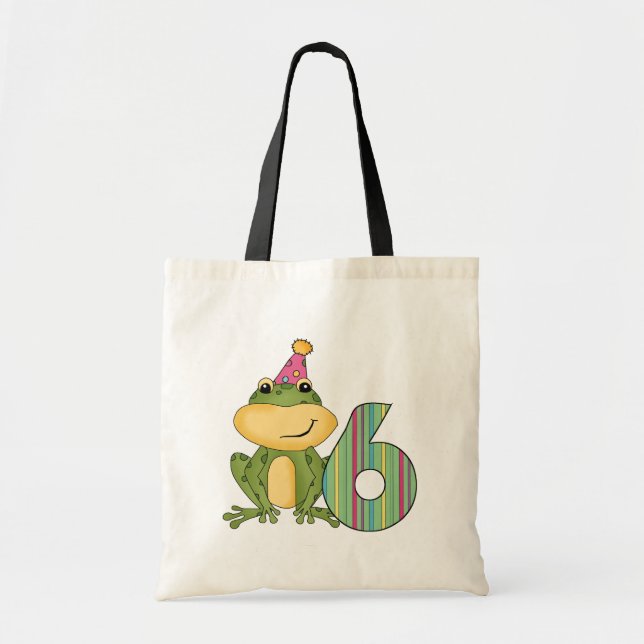 Bolso De Tela Camisetas y regalos de cumpleaños de fiesta Frog (Frente)