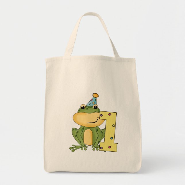Bolso De Tela Camisetas y regalos de cumpleaños de fiesta Frog (Frente)