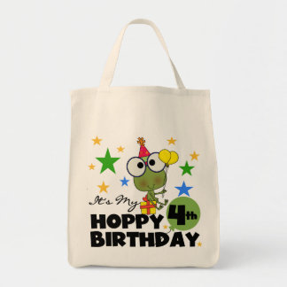 Bolso De Tela Camisetas y regalos de cumpleaños de Hoppy Frog