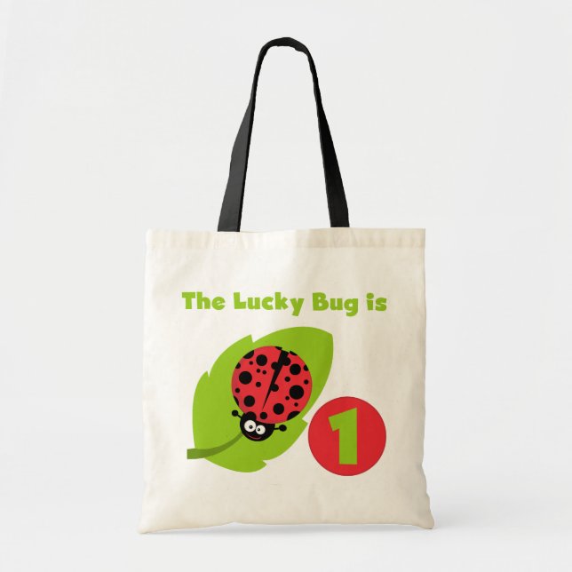 Bolso De Tela Camisetas y regalos de cumpleaños de Lucky Bug (Frente)