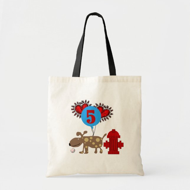 Bolso De Tela Camisetas y regalos de cumpleaños del perro (Frente)