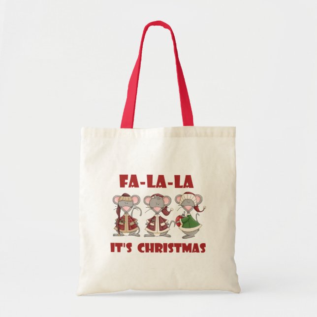 Bolso De Tela Camisetas y regalos de Fa La Navidades (Frente)