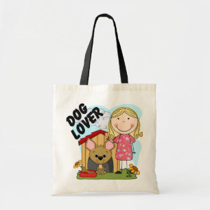 Bolso De Tela Camisetas y regalos de la Chica Dog Lover Blond
