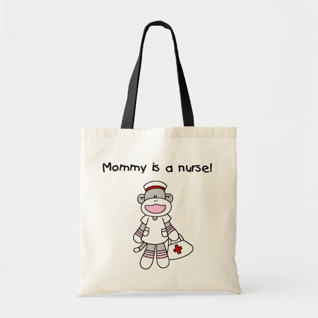 Bolso De Tela Camisetas y regalos de la enfermera de mami (Frente)