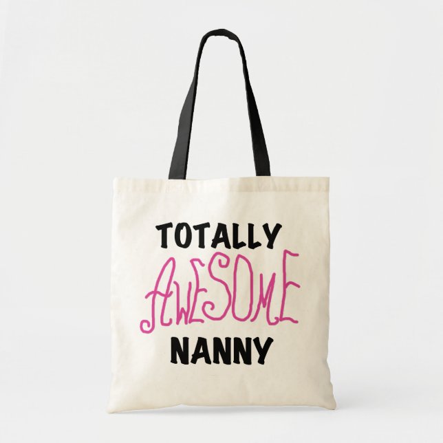 Bolso De Tela Camisetas y regalos de la nana rosa totalmente aso (Frente)