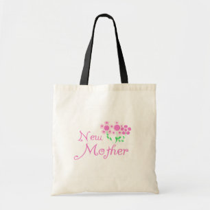 Bolso De Tela Camisetas y regalos de la nueva madre de flores ro