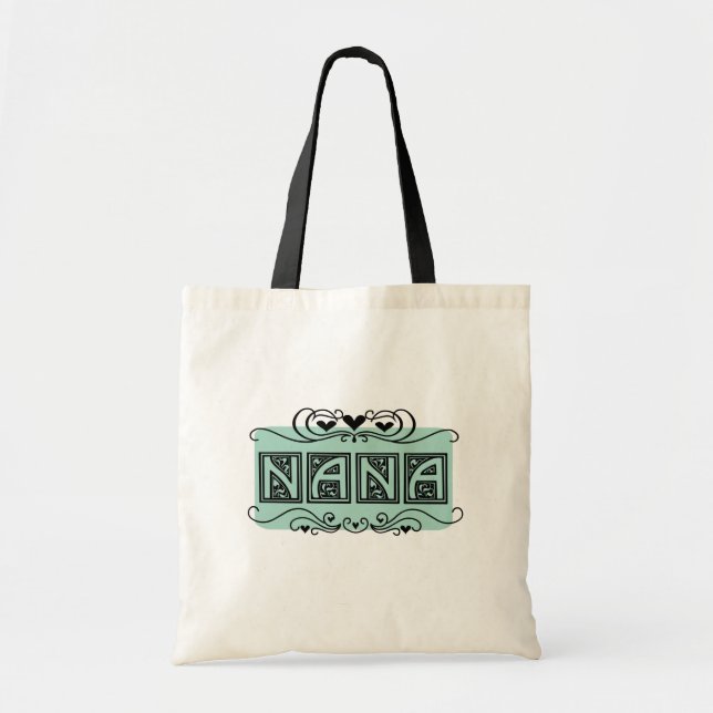 Bolso De Tela Camisetas y regalos de Nana del letrero (Frente)