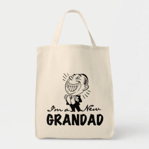 Bolso De Tela Camisetas y regalos de nuevo abuelo sonrientes