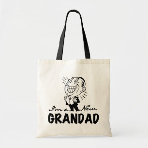 Bolso De Tela Camisetas y regalos de nuevo abuelo sonrientes