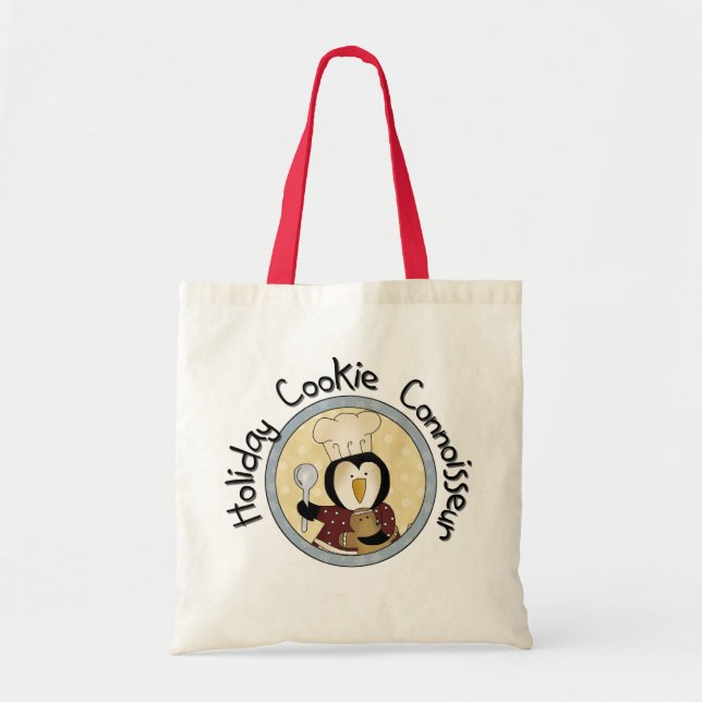 Bolso De Tela Camisetas y regalos de Penguin Cookie Connoisseur (Frente)