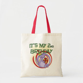 Bolso De Tela Camisetas y regalos de segundo cumpleaños de Dinos