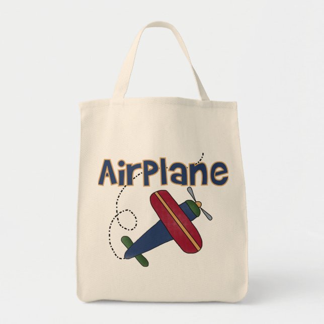 Bolso De Tela Camisetas y regalos del aeroplano (Frente)