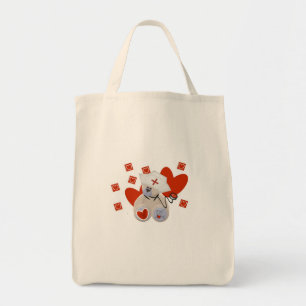 Bolso De Tela Camisetas y regalos del amor de la enfermera del o