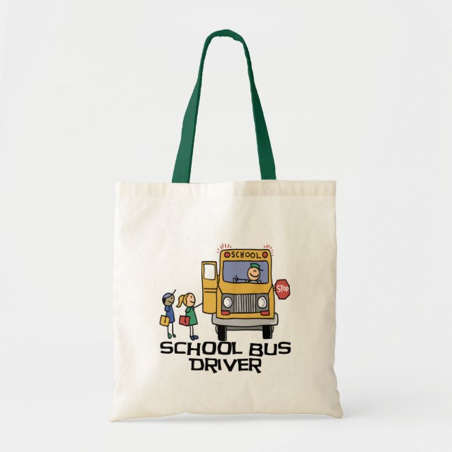 Bolso De Tela Camisetas y regalos del conductor del autobús (Frente)