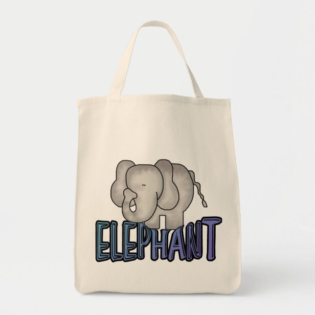 Bolso De Tela Camisetas y regalos del elefante (Frente)