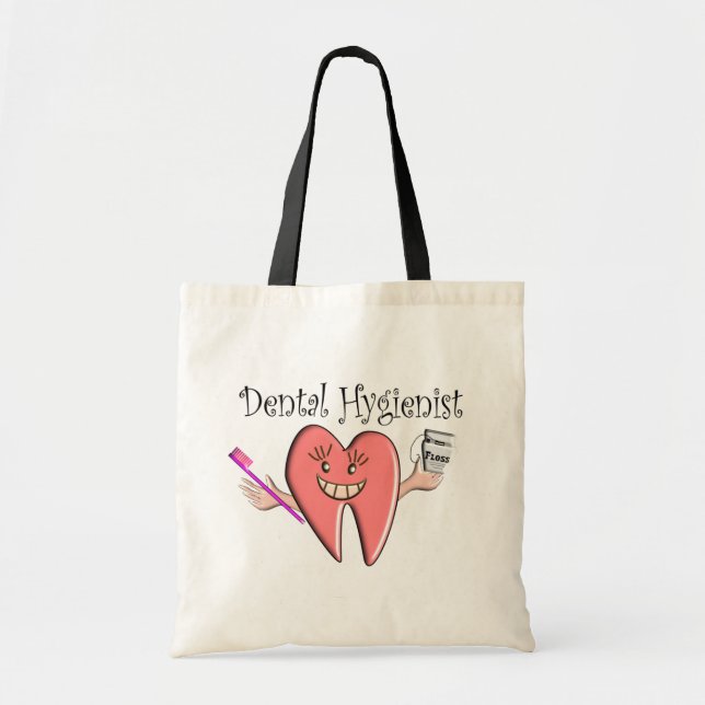 Bolso De Tela Camisetas y regalos del higienista dental (Frente)