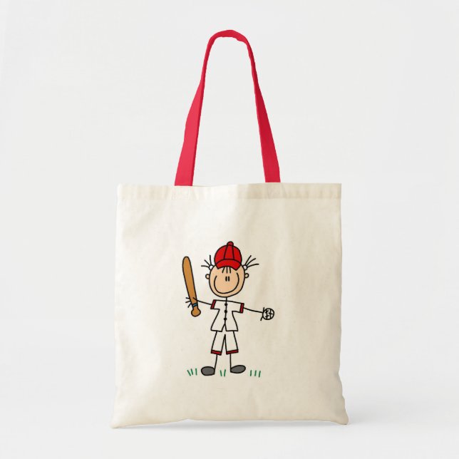 Bolso De Tela Camisetas y regalos del jugador de béisbol del (Frente)