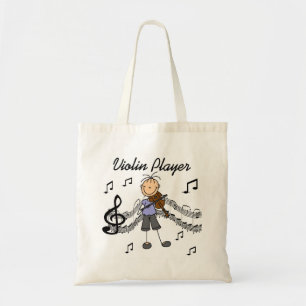 Bolso De Tela Camisetas y regalos del jugador del violín del